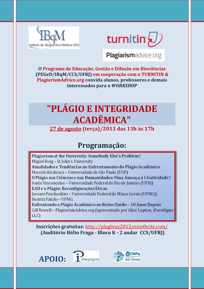 Evento_IBqM_UFRJ_Turnitin_Ago2013