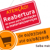 Reabertura prazo solicitação materiais/serviços