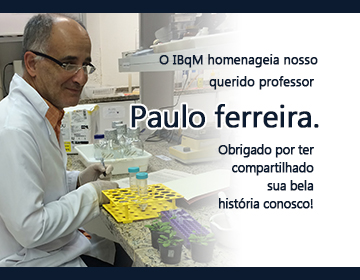 O IBqM homenageia nosso querido professor Paulo ferreira.
