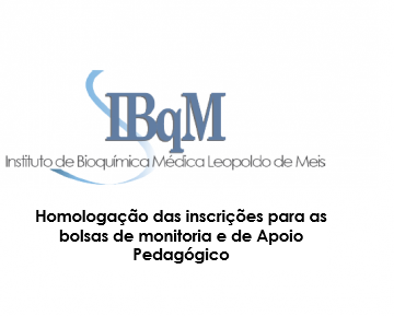 Homologação das inscrições para as bolsas de monitoria e de Apoio Pedagógico
