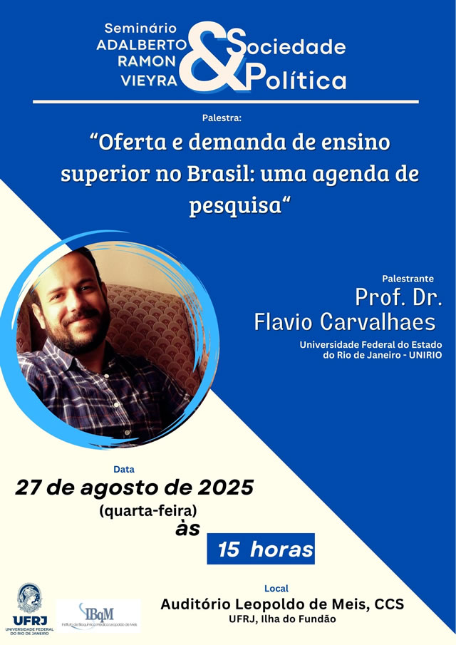 Cartaz de divulgação: Seminário Adalberto Ramon Vieyra