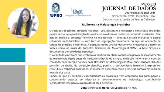 Cartaz de divulgação: Journal do PEGeD